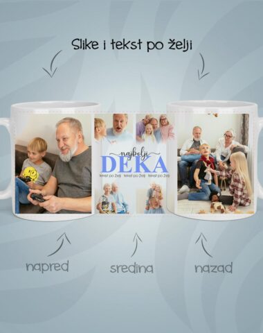 Najbolji deka slike personalizovana šolja sa slikom i tekstom