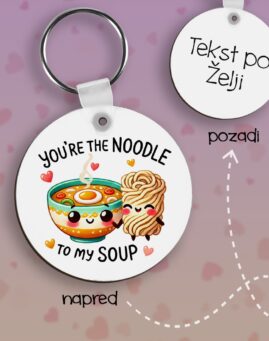 Noodle to my Soup Privezak lesonit dan zaljubljenih