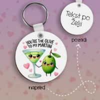 Olive to my Martini Privezak lesonit dan zaljubljenih