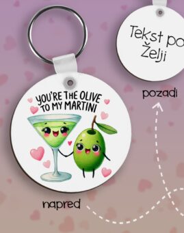 Olive to my Martini Privezak lesonit dan zaljubljenih