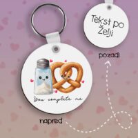 Salt and Pretzel Privezak lesonit dan zaljubljenih