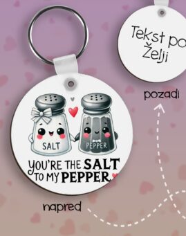 Salt to my Pepper Privezak lesonit dan zaljubljenih