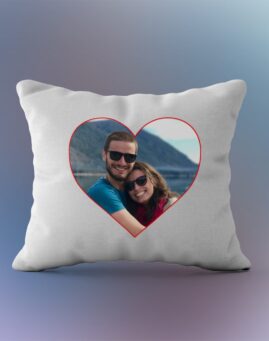 Srce personalizovan jastuk sa slikama i tekstom