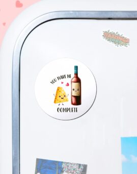 Wine and cheese Magnet za frizider