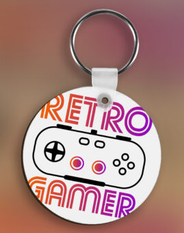 retro gamer Privezak za ključeve
