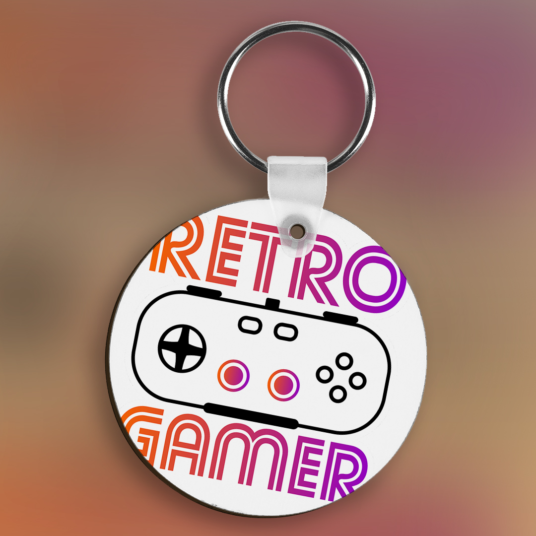 retro gamer Privezak za ključeve retro gamer Privezak za ključeve