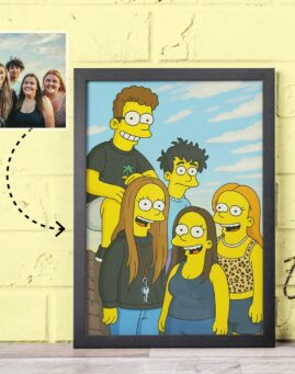 The Simpsons personalizovani poster Bazzinga Shop - Filmski Nakit - Prodavnica Poklona